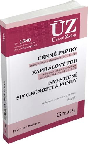 ÚZ 1580 Cenné papíry, Kapitálový trh, Investiční společnosti a fondy, Komoditní burzy ÚZ 1580 Cenné papíry, Kapitálový trh, Investiční společnosti a fondy, Komoditní burzy