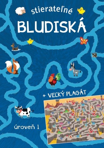 Stieratelné bludiská + velký plagát - úroveň 1 (SK)