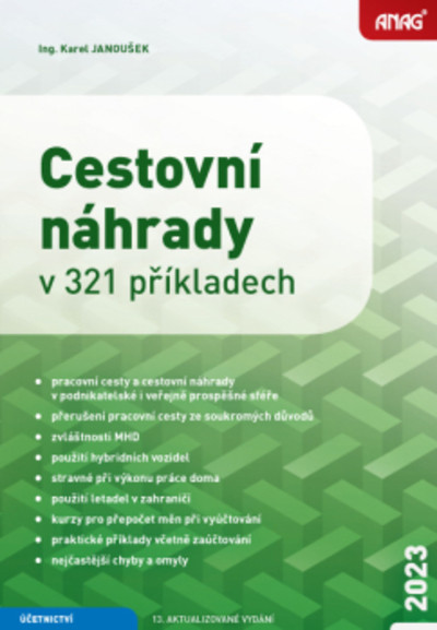 Cestovní náhrady v 321 příkladech 2023