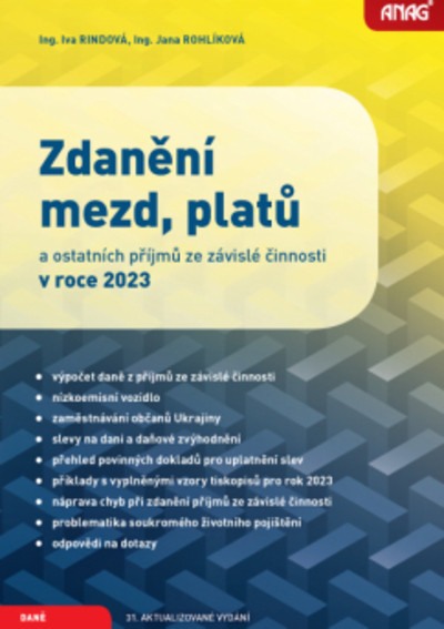 Zdanění mezd, platů a ostatních příjmů ze závislé činnosti v roce 2023