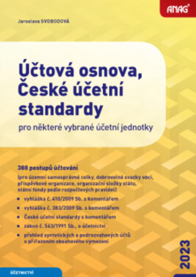 Účtová osnova, České účetní standardy pro některé vybrané účetní jednotky 2023 - 388 postupů účtování