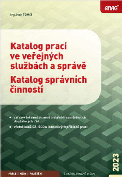 Katalog prací ve veřejných službách a správě; Katalog správních činností 2023