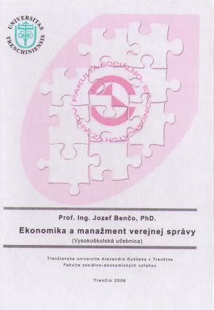 Ekonomika a manažment verejnej správy Ekonomika a manažment verejnej správy