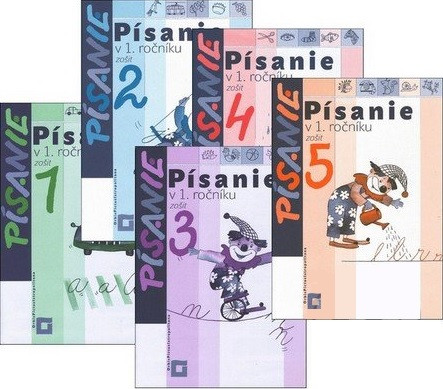 Písanie v 1. ročníku (5 písaniek s predtlačou). 