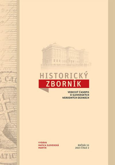 Historický zborník č. 2-2023 Historický zborník č. 2-2023