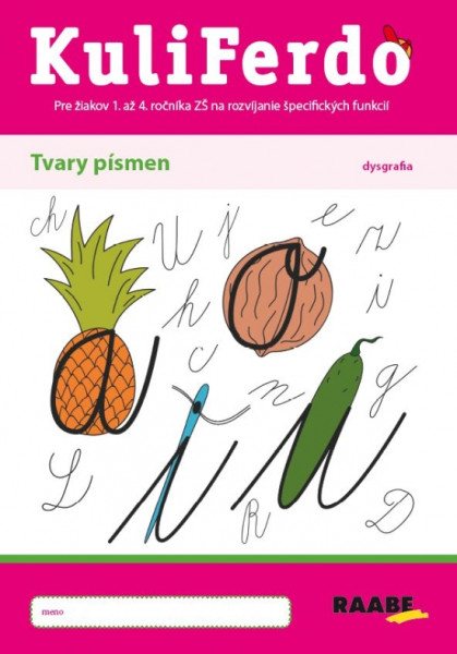 Kuliferdo – tvary písmen, dysgrafia PZ Kuliferdo – tvary písmen, dysgrafia PZ