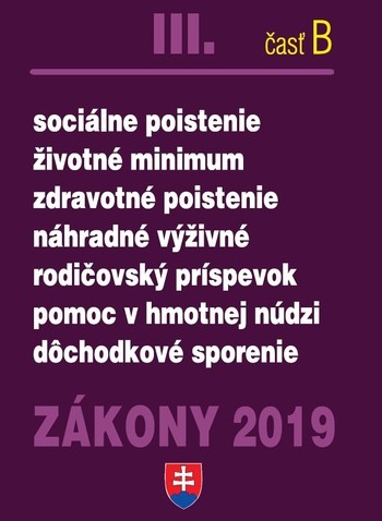 Zákony 2019 III-B Zákony 2019 III-B