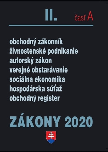 ZÁKONY II časť A 2020 ZÁKONY II časť A 2020