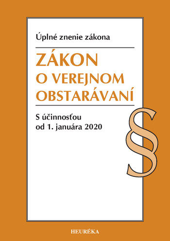 Zákon o verejnom obstarávaní. Úzz, 2020 Zákon o verejnom obstarávaní. Úzz, 2020