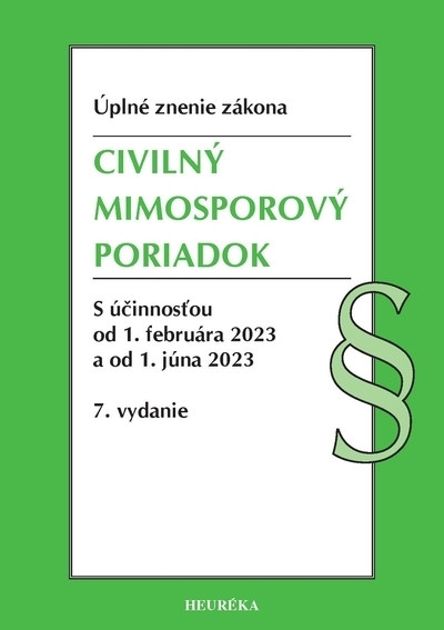 Civilný mimosporový poriadok. Úzz, 7. vydanie, 2/2023