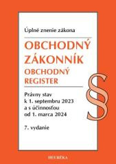 Obchodný zákonník, OR. 7. vyd. 9/2023 Obchodný zákonník, OR. 7. vyd. 9/2023