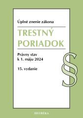 Trestný poriadok. 15. vyd., 5/2024 Trestný poriadok. 15. vyd., 5/2024