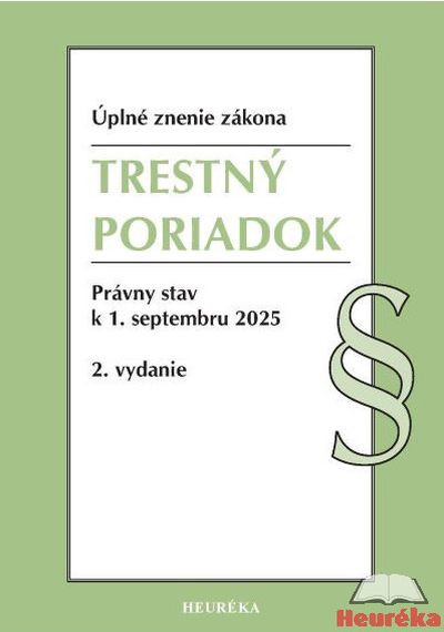 Trestný poriadok. 2. vyd., 9-2025