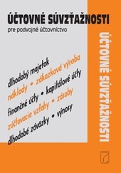 Účtovné súvzťažnosti pre podvojné účtovníctvo 2017 Účtovné súvzťažnosti pre podvojné účtovníctvo 2017