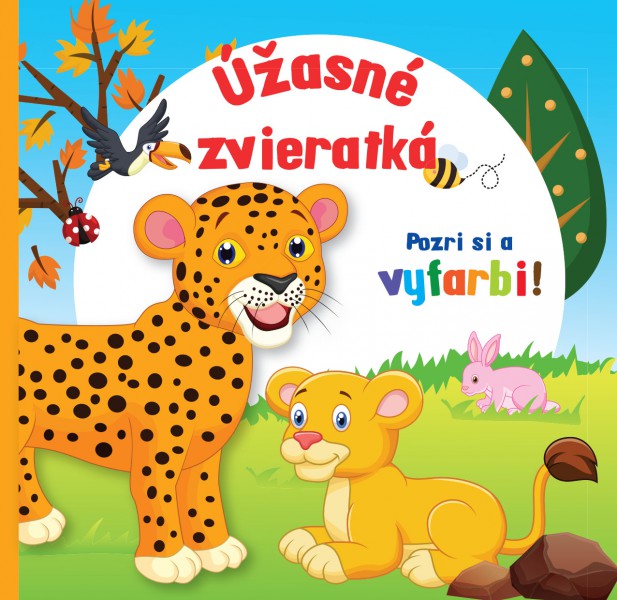 Úžasné zvieratká - Pozri si a vyfarbi!