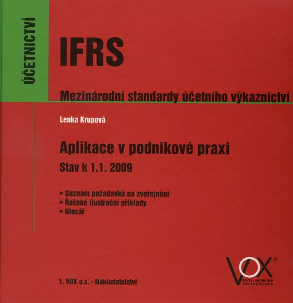 IFRS Mezinárodní standardy účetního výkaznictví