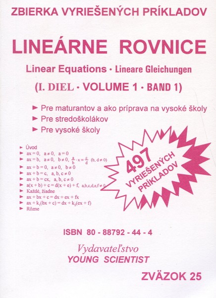 Lineárne rovnice