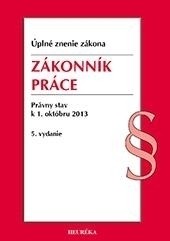 Zákonník práce. Úzz, od 1.10.2013.