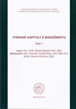 Vybrané kapitoly z manažmentu Vybrané kapitoly z manažmentu