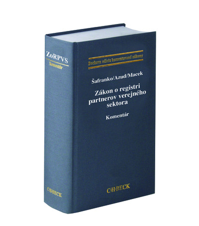 Zákon o registri partnerov verejného sektora. Komentár Zákon o registri partnerov verejného sektora. Komentár
