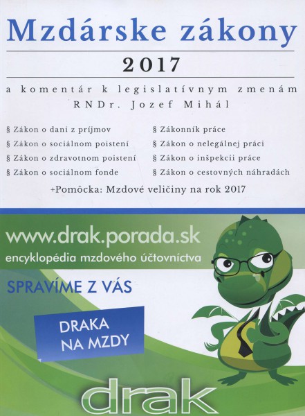 Mzdárske zákony 2017 Mzdárske zákony 2017