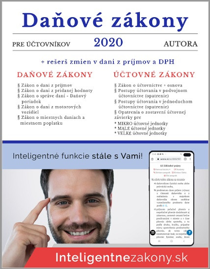 Daňové zákony 2020 pre účtovníkov