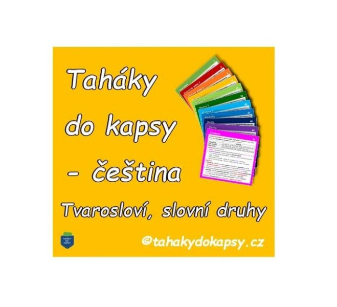 Taháky do kapsy - Ćeština: Tvarosloví, slovní druhy (kartičky v krabičce) Taháky do kapsy - Ćeština: Tvarosloví, slovní druhy (kartičky v krabičce)