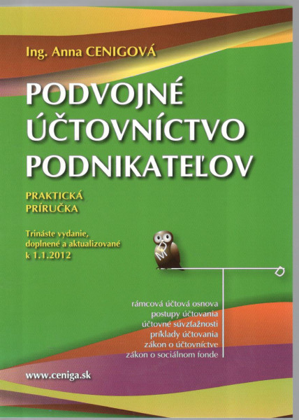 Podvojné účtovníctvo podnikateľov 2012 Podvojné účtovníctvo podnikateľov 2012