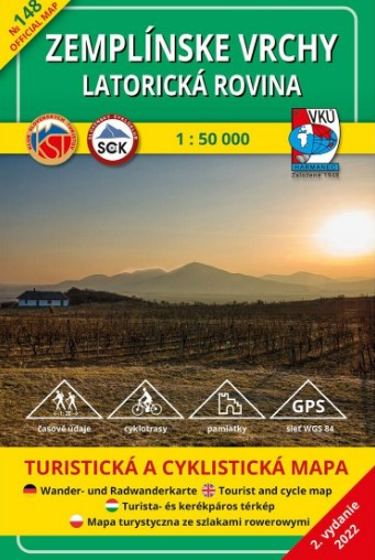 Zemplínske vrchy - Latorická rovina 1:50 000 Zemplínske vrchy - Latorická rovina 1:50 000