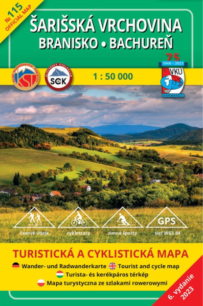 Šarišská vrchovina - Branisko 1:50 000 (6.vydanie) Šarišská vrchovina - Branisko 1:50 000 (6.vydanie)