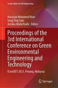 Proceedings of the 3rd International Conference on Green Environmental Engineering and Technology Proceedings of the 3rd International Conference on Green Environmental Engineering and Technology