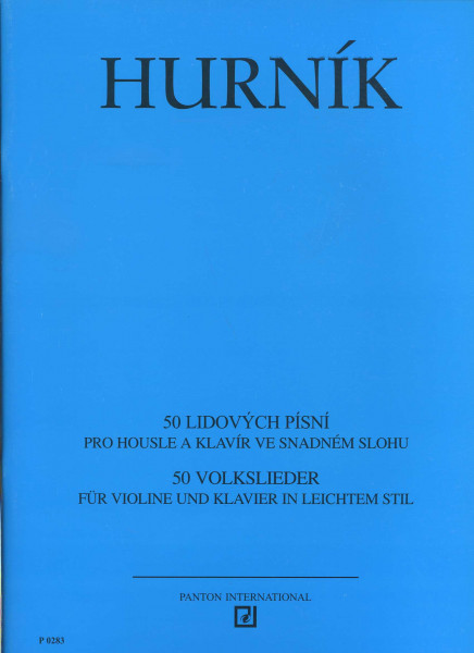 50 lidových písní pro housle a klavír ve snadném slohu