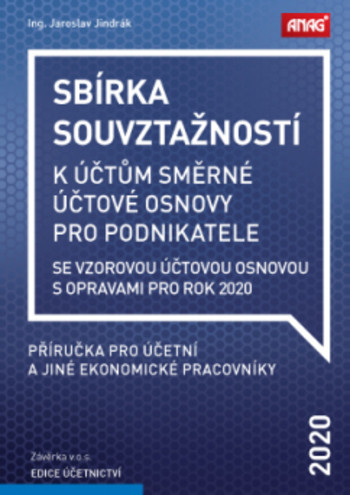 Sbírka souvztažností k účtům směrné účtové osnovy se vzorovou účtovou osnovou s opravami pro rok 2020