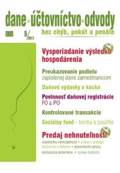 Dane, účtovníctvo, odvody 5-2017 Dane, účtovníctvo, odvody 5-2017