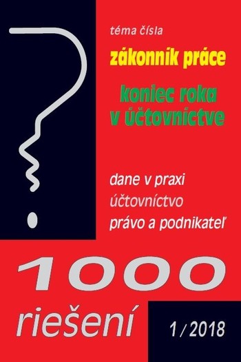 1000 riešení 1-2018 1000 riešení 1-2018