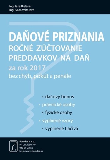 Daňové priznania za rok 2017 Daňové priznania za rok 2017