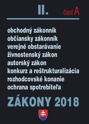 Zákony 2018-II časť A Zákony 2018-II časť A