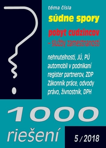 1000 riešení 5-2018 1000 riešení 5-2018