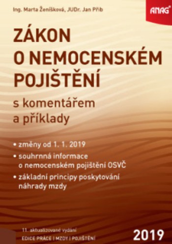 Zákon o nemocenském pojištění s komentářem a příklady 2019