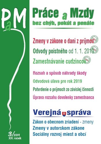 Práce a Mzdy 3-2019 Práce a Mzdy 3-2019