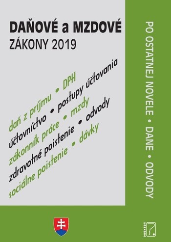 Daňové a mzdové zákony 2019 Daňové a mzdové zákony 2019