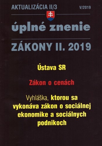 Aktualizácia II-3 2019 Aktualizácia II-3 2019