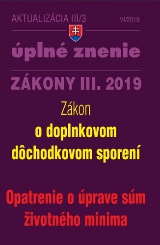 Aktualizácia III-3 2019 Aktualizácia III-3 2019
