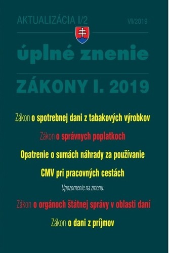 Aktualizácia I-2 2019 Aktualizácia I-2 2019