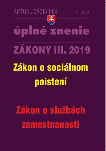 Aktualizácia III-4 2019 Aktualizácia III-4 2019
