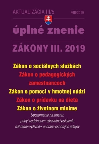 Aktualizácia III-5 2019