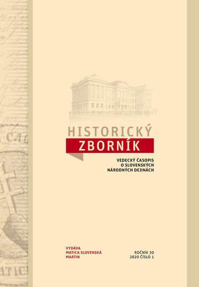 Historický zborník 1/2020