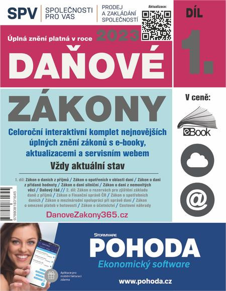 Daňové zákony 2023 XXL ProFi (Díl 1.) Daňové zákony 2023 XXL ProFi (Díl 1.)