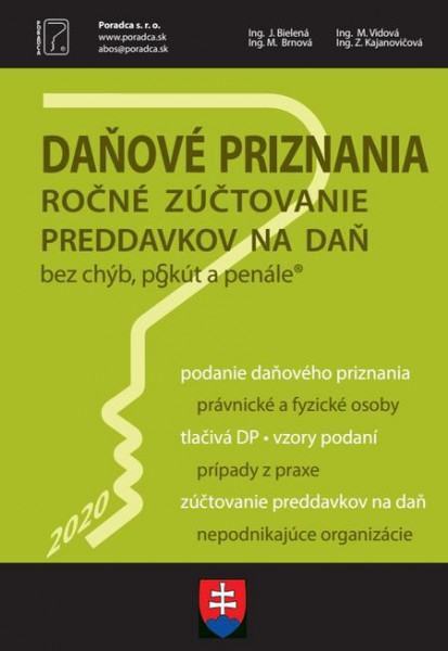 Daňové priznania 2020 + vyplnené vzory a tlačivá Daňové priznania 2020 + vyplnené vzory a tlačivá