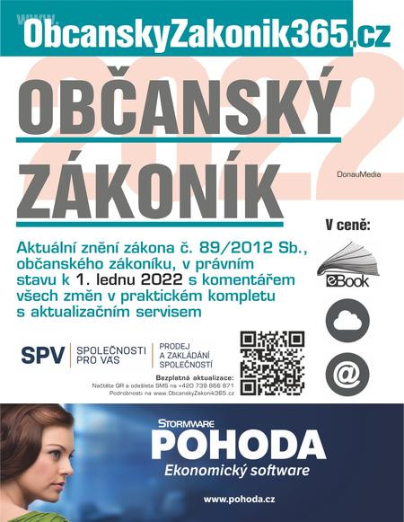 OBČANSKÝ ZÁKONÍK 2022 s komentářem změn OBČANSKÝ ZÁKONÍK 2022 s komentářem změn